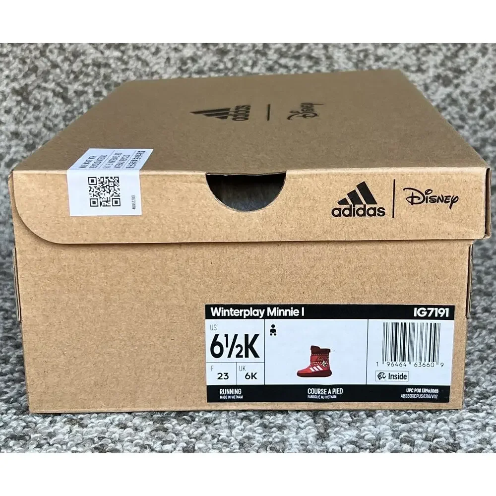 Adidas X Disney Winterplay Minnie Mouse Red Snow Boots 6.5 Baby Size NWB